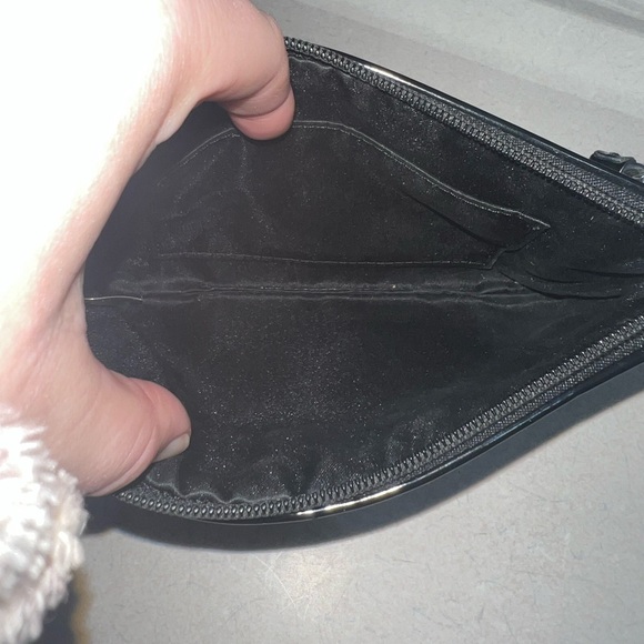 Black Leather Coach Wristlet - Picture 9 of 9